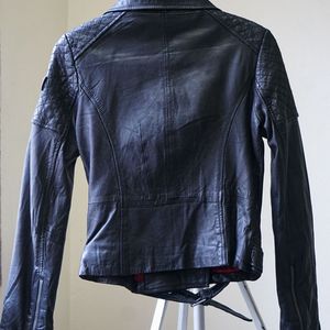 CALVIN KLEIN Leather Biker Jacket