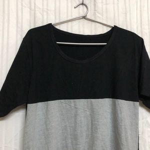 Black Cotton Short Sleeve T Shirt