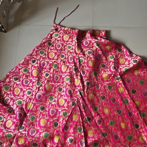 Beautiful Silk Lehenga With Handwork