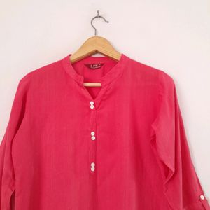 Pink Casual Top (Women's)