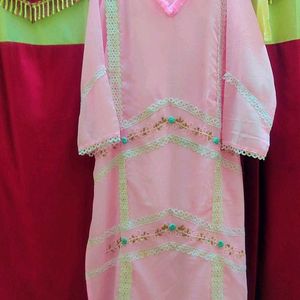 New Pakistani V Neck Kurta Set 💞