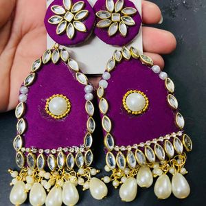 Fabric Fancy Earrings