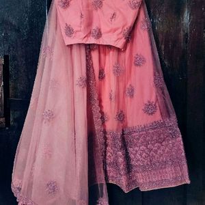 Beautiful Grand Onion Pink Wedding Lehenga Choli