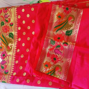Saree , With Unstitched Blouse