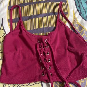 Cute Pink Top Small To Medium Size