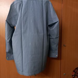 Bluish Grey Full Hand Shirt (XL/ 42inch)