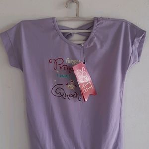 Lavender Cute Top Fir Girls