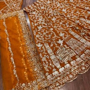 Bridal Lehanga Orange Color