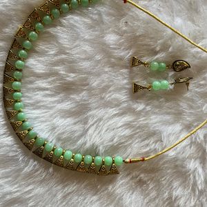 Sea Green Set With Earrings