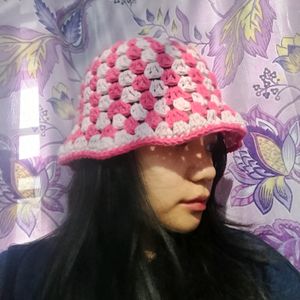 Hand Made Crochet Beautiful Bucket Hat