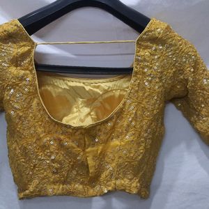 Padded Blouse With Heavy Embroidery