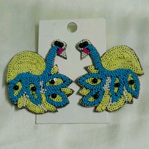 Ostrich Bird Earring