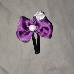 Purple Crystal 💜ᗷTS⟭⟬💜bow And Clip