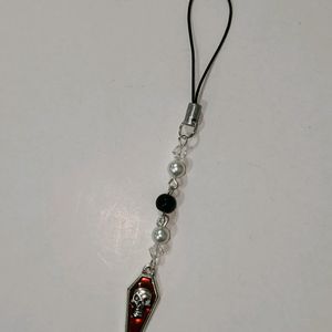 Gothic Coffin Phone Charm