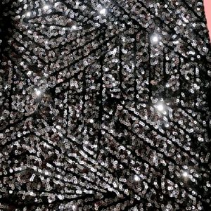 ✨Sparkling Partywear Black Sequence Dress🌸💕