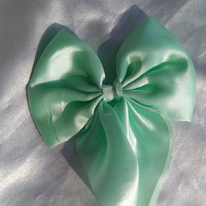 Satin Bow Clip