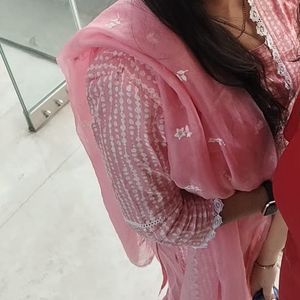 Baby Pink Suit With Dupatta