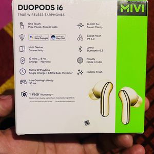 MIVI DUOPODS i6 Earbuds Brand New Seal Pack