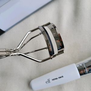 ELF Costmetics Lash Curler And Total Face Brush