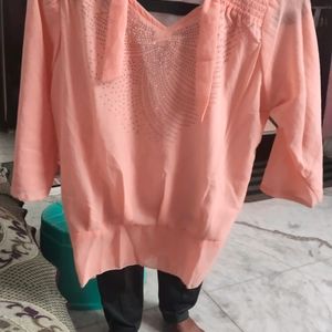 Beautiful Peach Colour Top