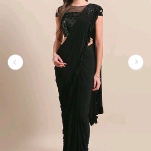 Black Ready To Wear Saree(34)