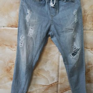 Distressed Denim Jeans