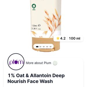 Plum 1% OAT & Allantoin Deep Nourish Face Wash