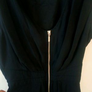 Hnm Black Dress With Zip