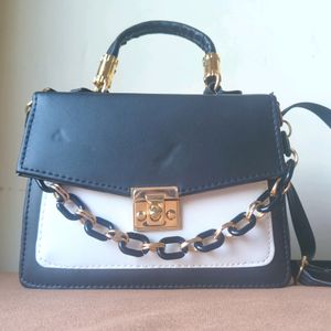 Black & White Sling Bag New