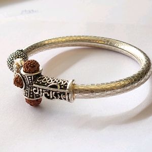 Silver Gents Bracelet (Mahadev)