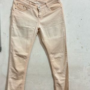 50%Sale Womens Peach Stretchable Jeans -32