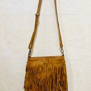 Camel Fringe BRAND NEW Sling Bag