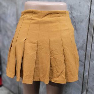 Mustard Yellow Tennis Skirt