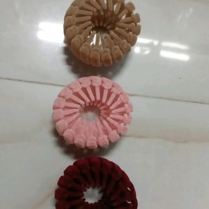 Pack Of 3 Cute Velvet Hair Accessory