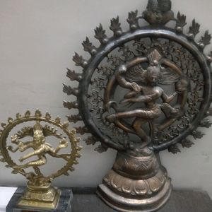 2 Shiva Nataraja (Brass, Bronze With Copper Polish