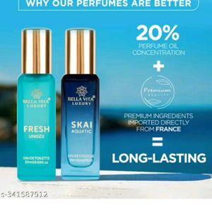 Bella Vita Organic Luxury Unisex Perfumes Fresh