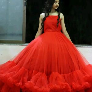 Designer Ruffle Gown