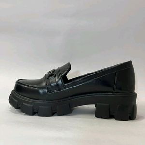 Korean Black Chunky Boots