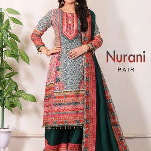 NURANI HEAVY FANCY PLAZZO PAIR WITH DUPATTA SET ••