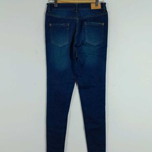 Dark Blue Skinny Jeans For Women's