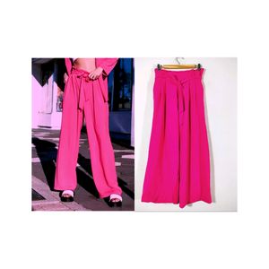 Hot Pink Casual Trouser Pant