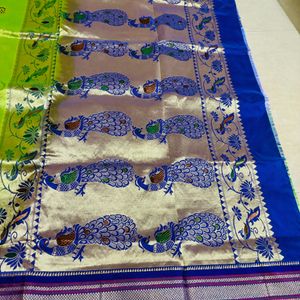 paithani saree with blouse piece