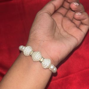 White Bead Bracelet