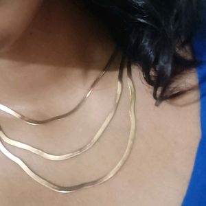 3 Layer Snake Chain Necklace