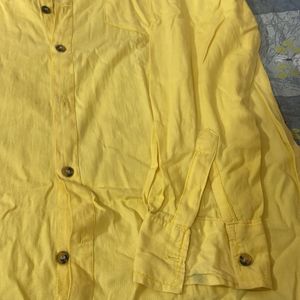 Yellow Men Shirt