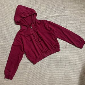 Red Zip Up Pullover