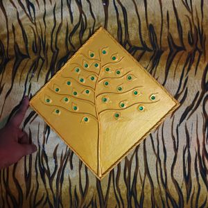 Golden Yellow Tree Wall Decor