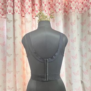 Short Black Bustier Corset Top