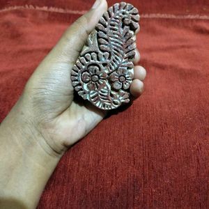 wooden designe stamp+bansuri