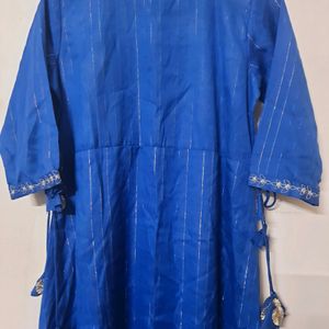 Blue Silvery Kurta